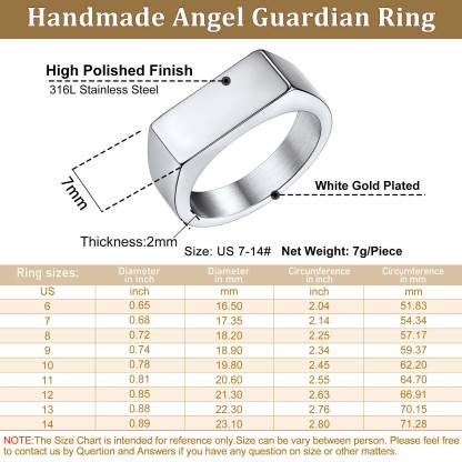 Bague Chevalière Personnalisée en Acier Inoxydable Gravée