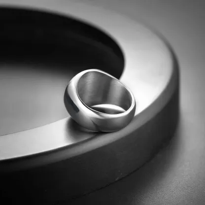 Bague Argenté Chevalière Personnalisable pour Homme avec Gravure