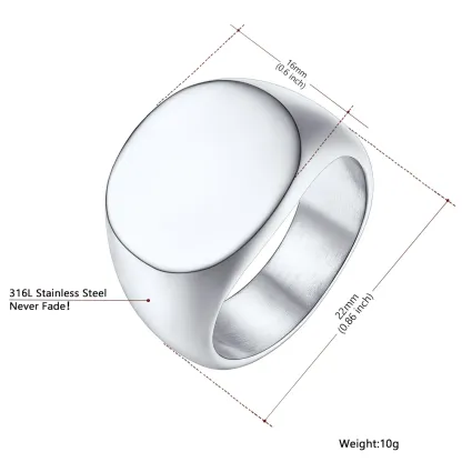 Bague Chevalière pour Homme avec Gravure Taille