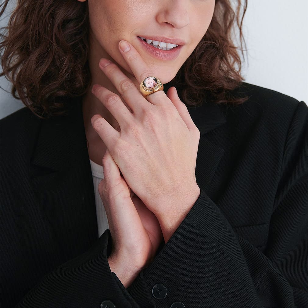 Bague Personnalisée Photo