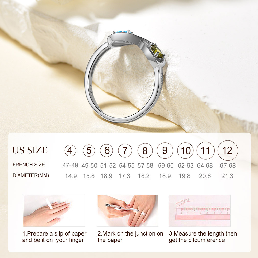 Bague Infini Personnalisée taille