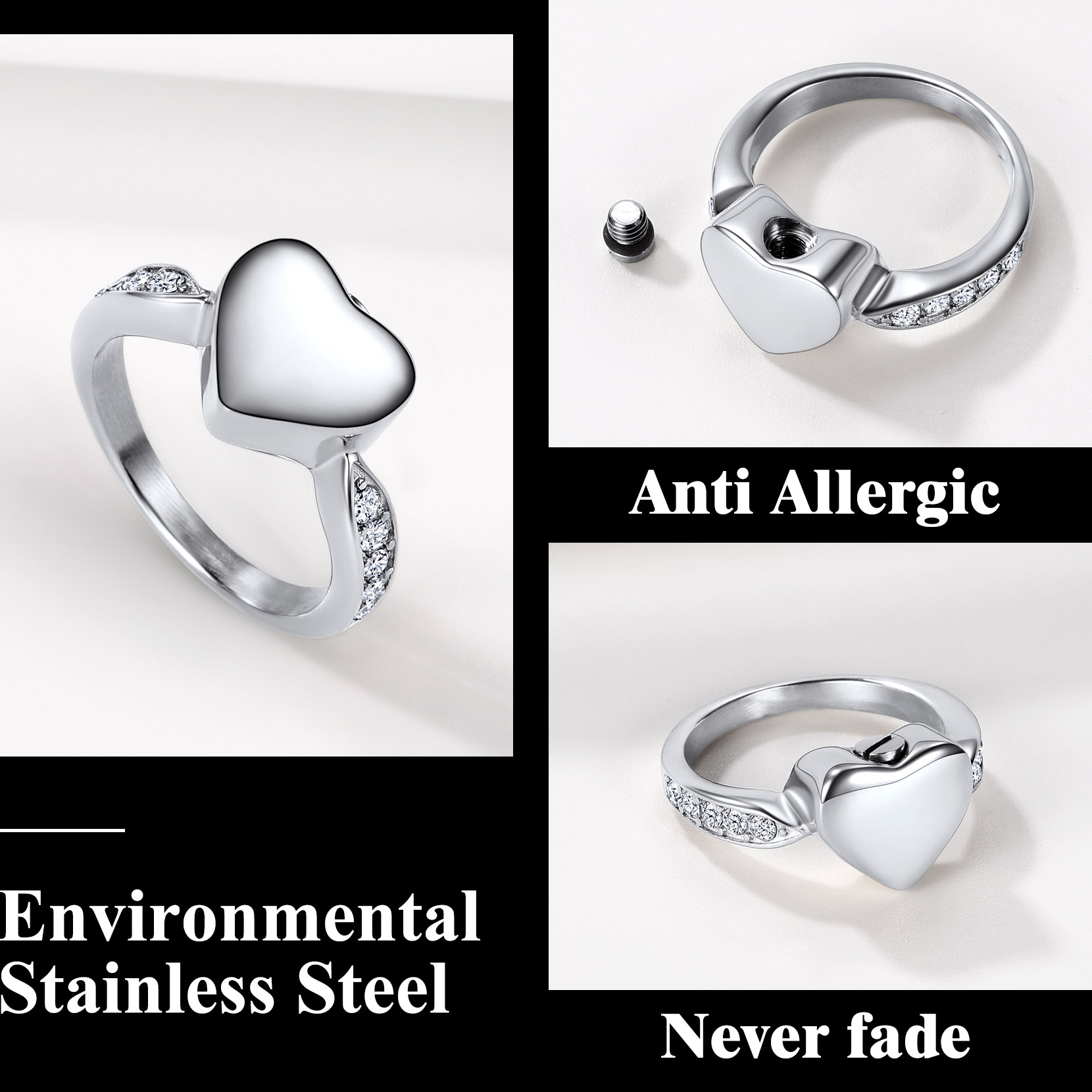 Bague Urne Crémation détail