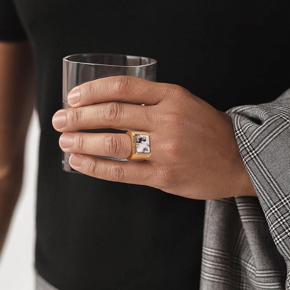 Bague homme Chevalière Personnalisée