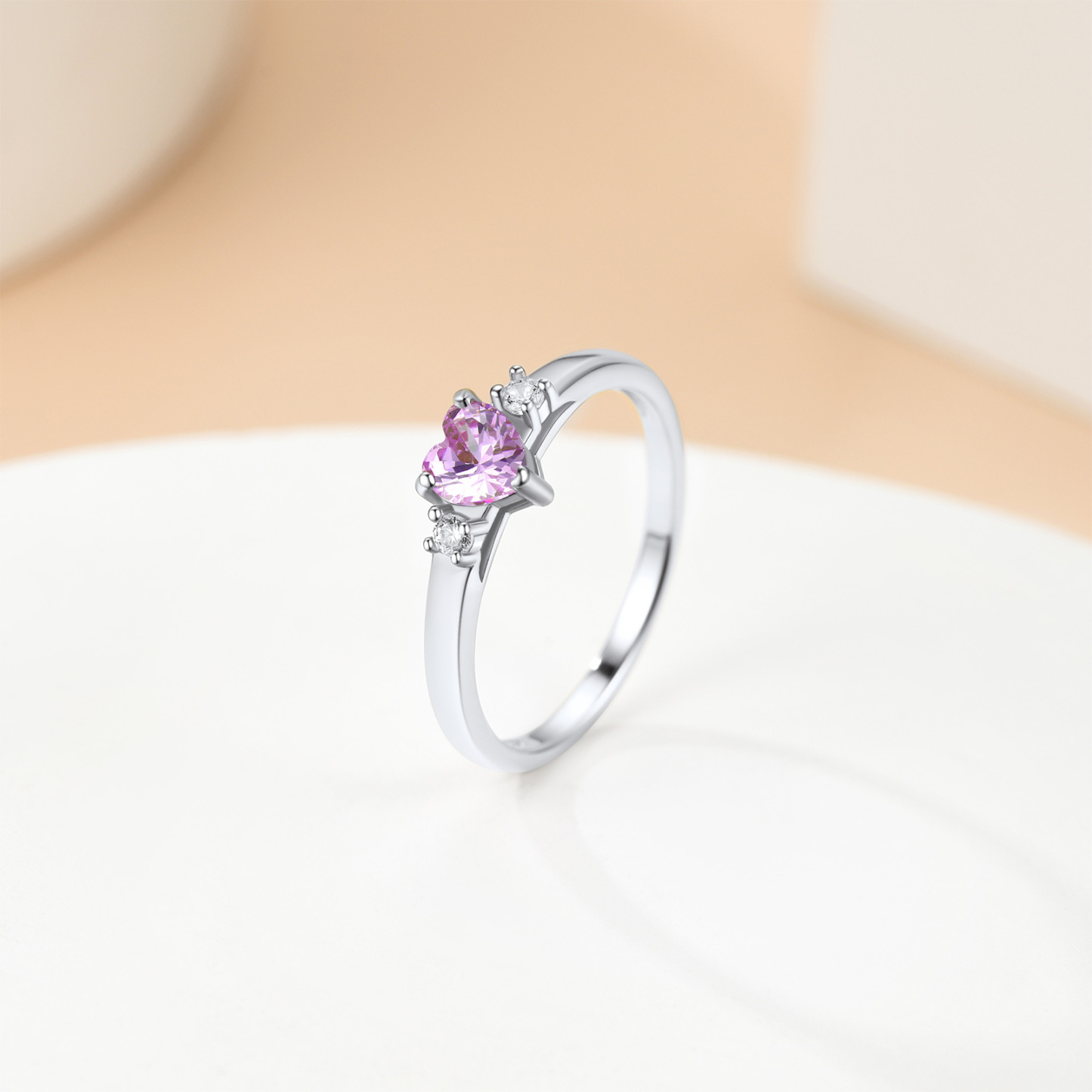 Bagues Peronnalisée avec Pierre de Naissance Argent 925 pour Maman