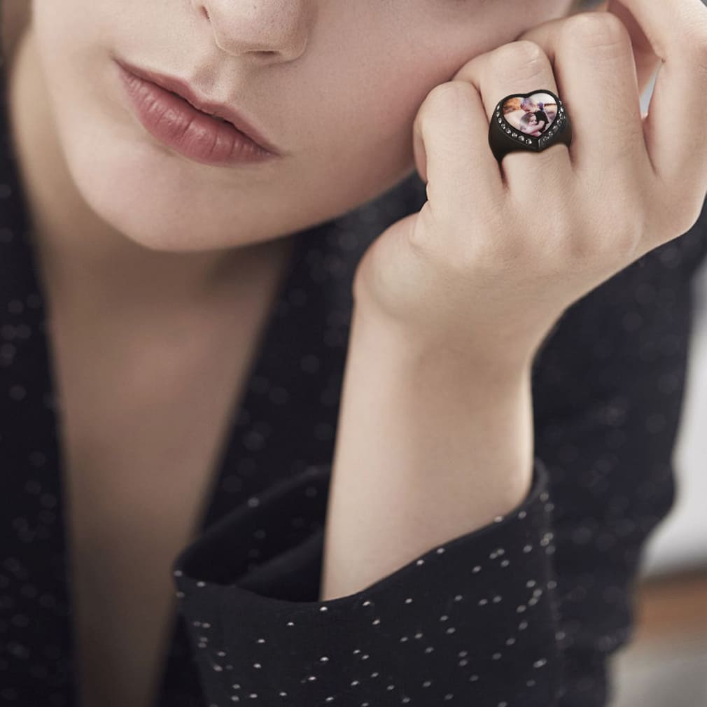 Bagues Personnalisées avec Photo pour Femmes