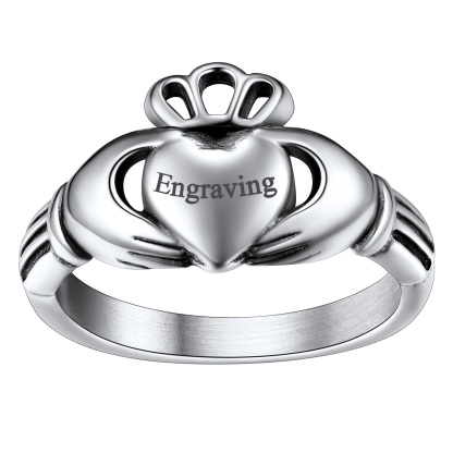 Bagues de Promesse Claddagh pour Couple Cadeau Saint-Valentin