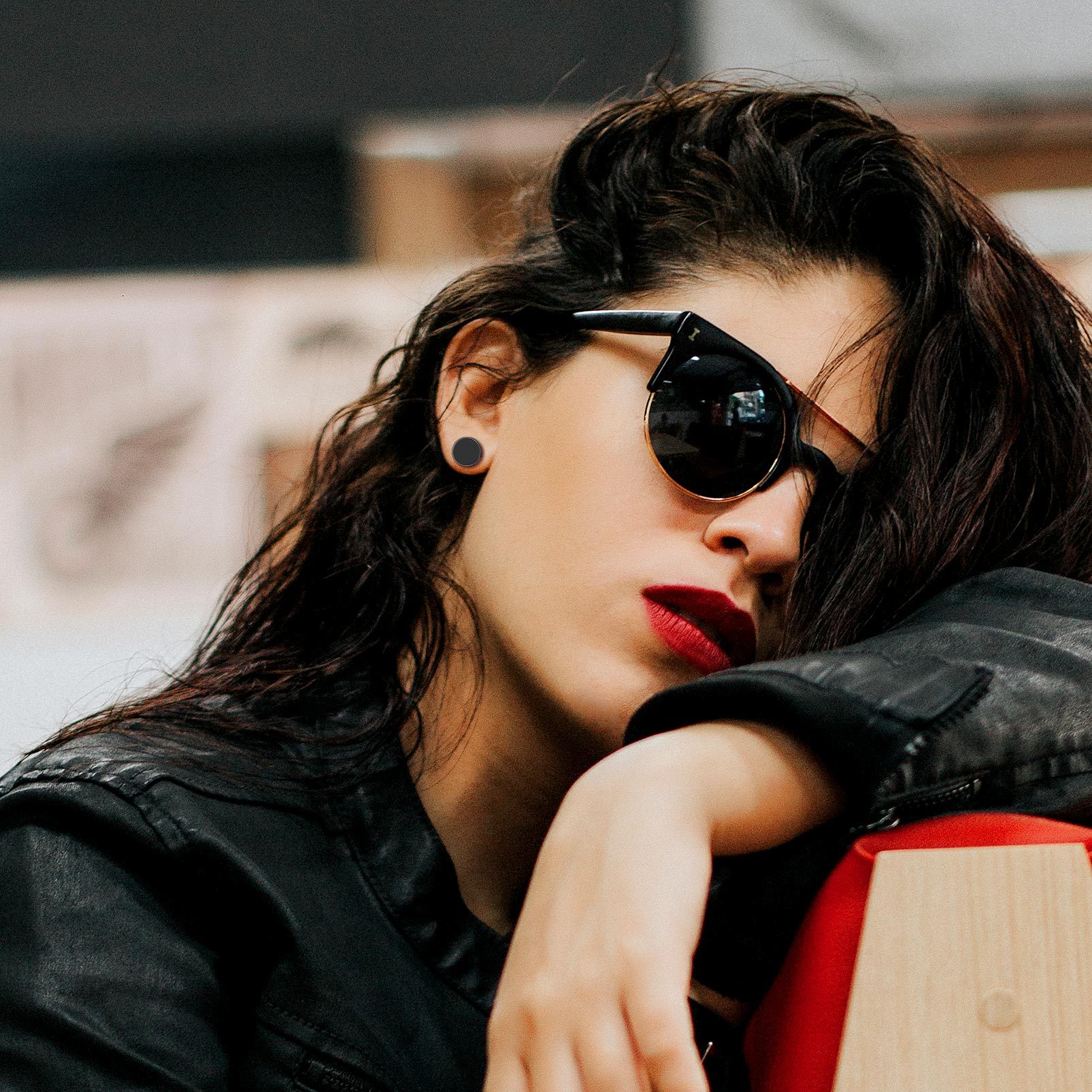 Boucles d’Oreilles Argent 925 Onyx Noir Style Viking - Cadeau pour Femme