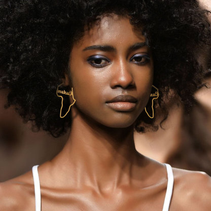 Boucles d’Oreilles Carte d’Afrique Personnalisées Cadeau personnalisé femme