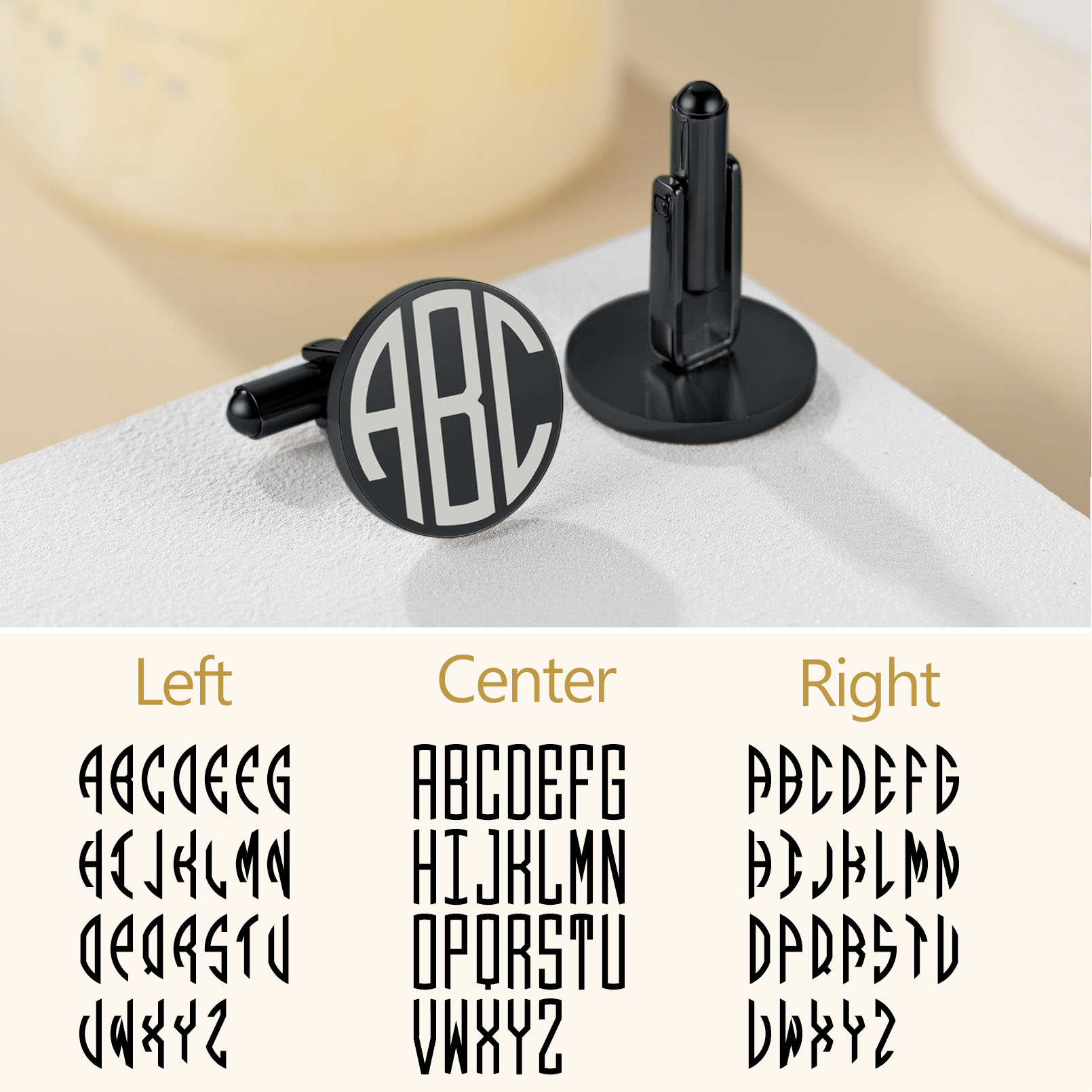 Boutons de Manchette Homme Gravés  Cadeau Fête des Pères