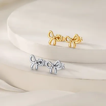 Boucles d’Oreilles Clou Nœud collection