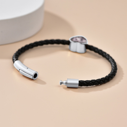 Bracelet Cœur avec Double Photo Detail