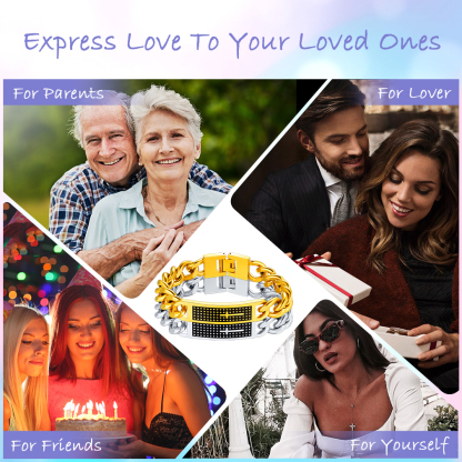 Bracelet Chaîne  Doré avec Croix pour Homme