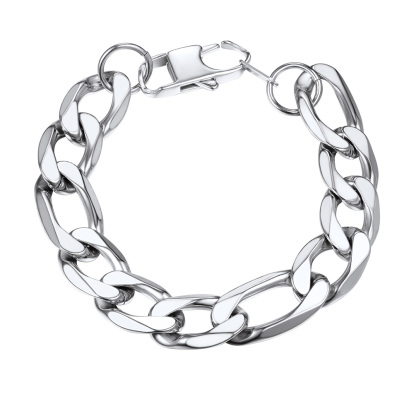  Bracelet Chaîne Figaro et Cubaine pour Homme 