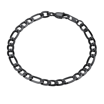  Bracelet Chaîne Figaro et Cubaine pour Homme 