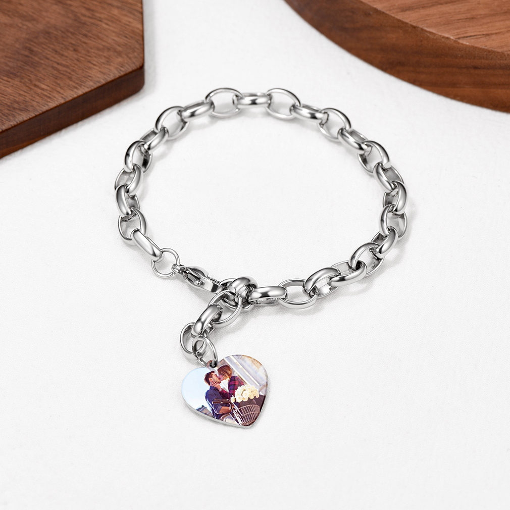 Bracelet Chaîne Personnalisé argenté