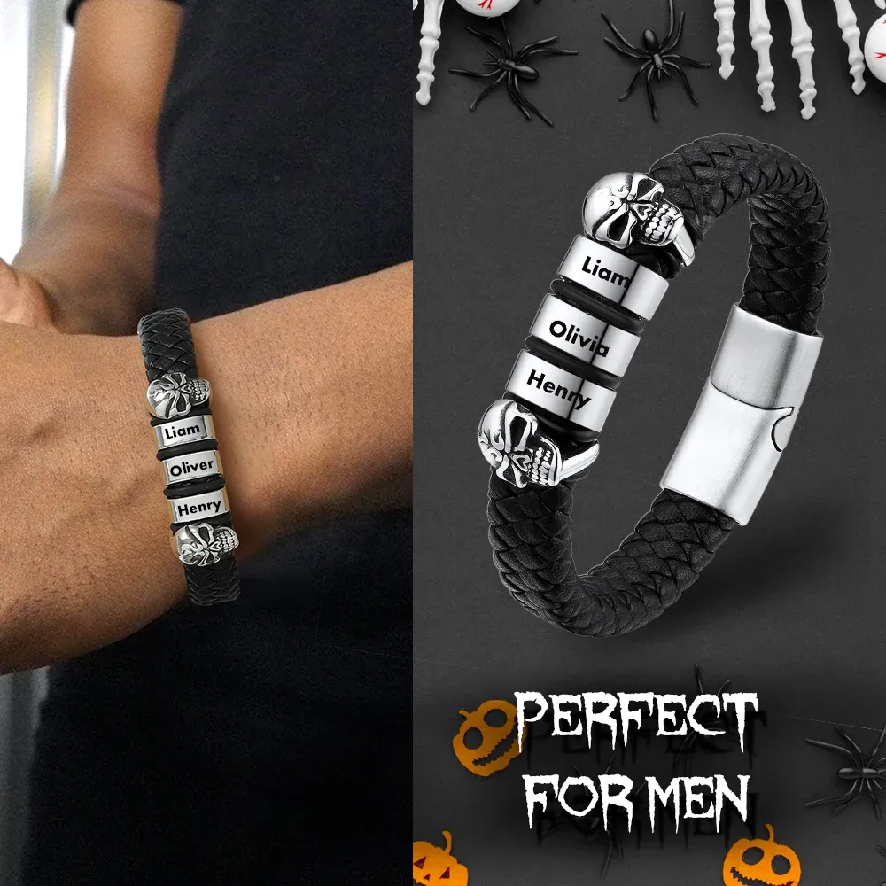 Bracelet Homme Crâne Halloween