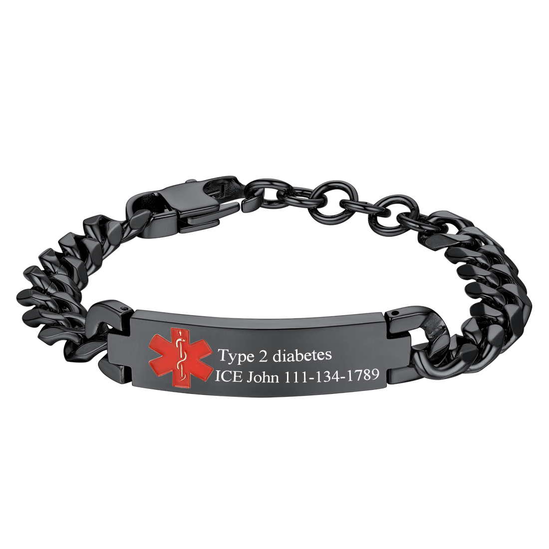 Vente Flash Bracelet Médical d'Urgence Gravure Personnalisable