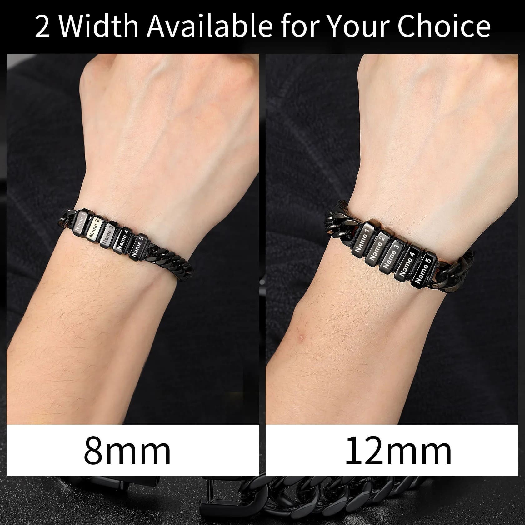 Bracelet Personnalisé avec Perles Gravées 