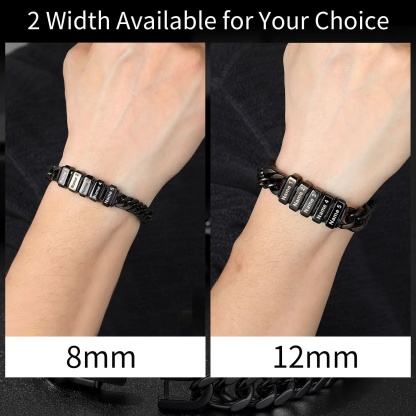 Bracelet Personnalisé avec Perles Gravées 