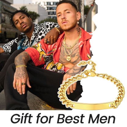 Bracelet Personnalisé Gravé  cadeau pour homme