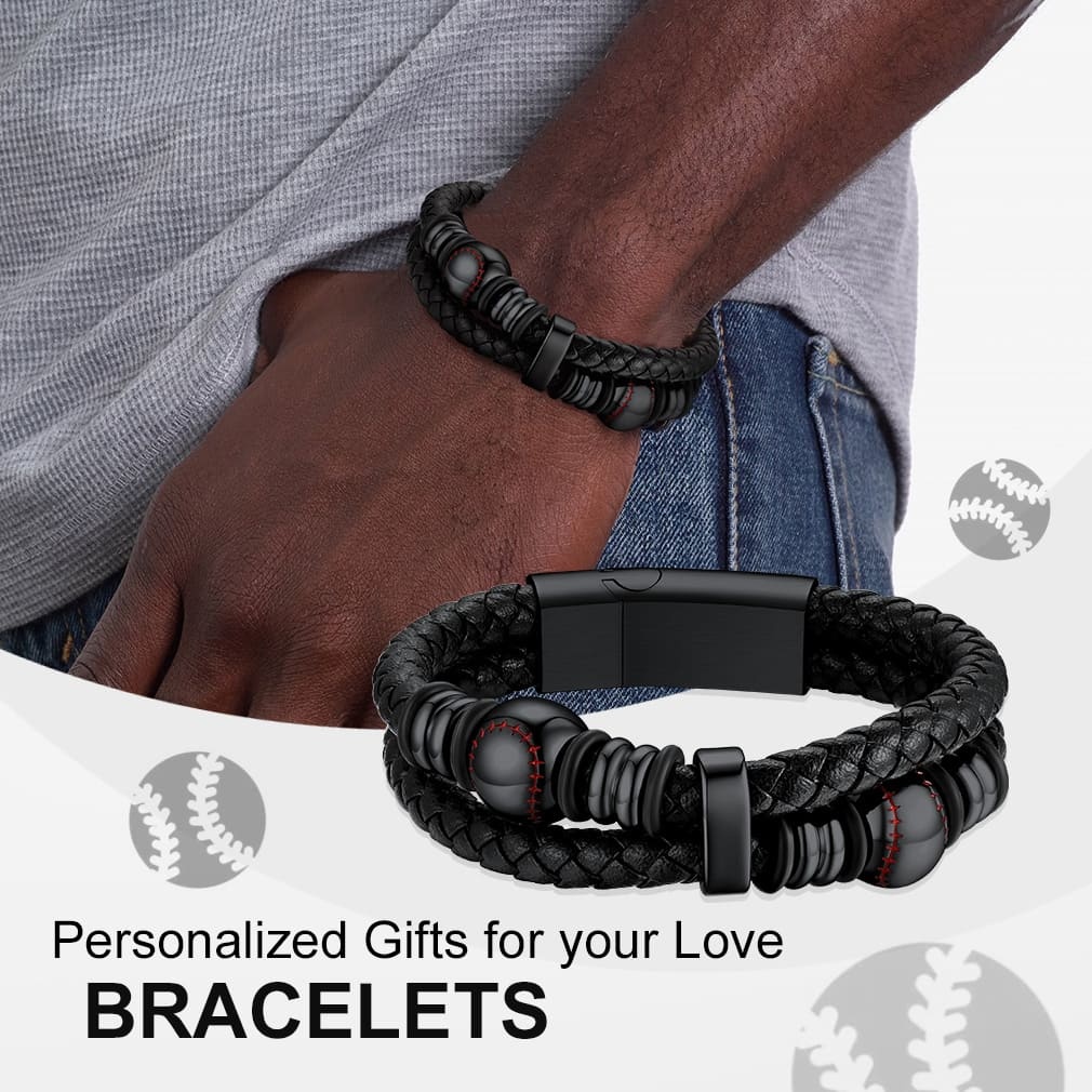 Bracelet Baseball Sportif pour Hommes