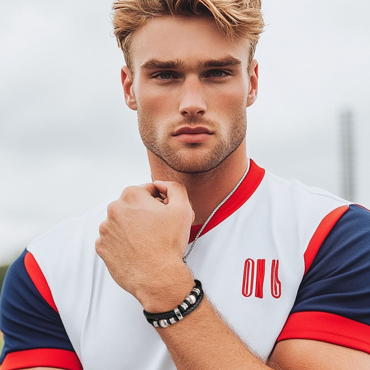 Bracelet Sportif en Cuir pour Hommes