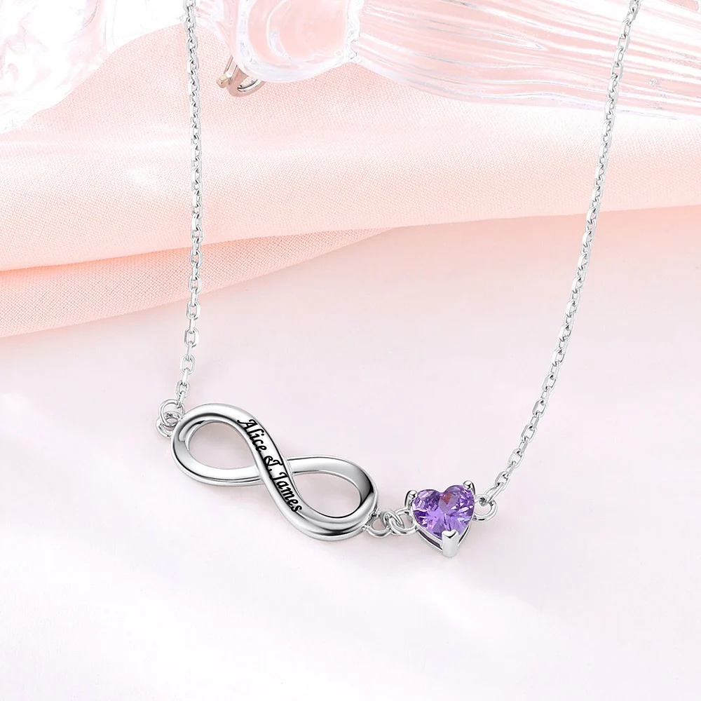 Bracelet de Cheville Infini Coeur Personnalisé 