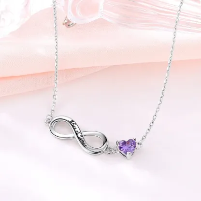 Bracelet de Cheville Infini Coeur Personnalisé 