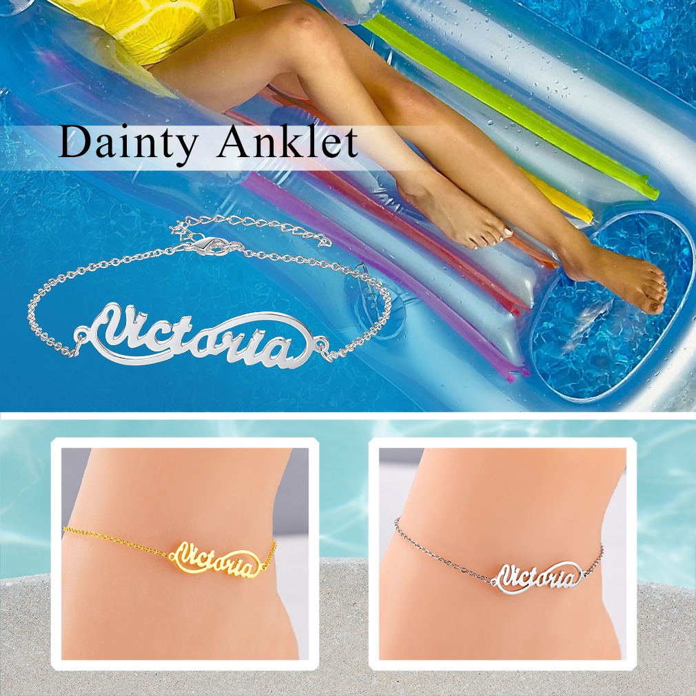Bracelet de Cheville Infini Personnalisé