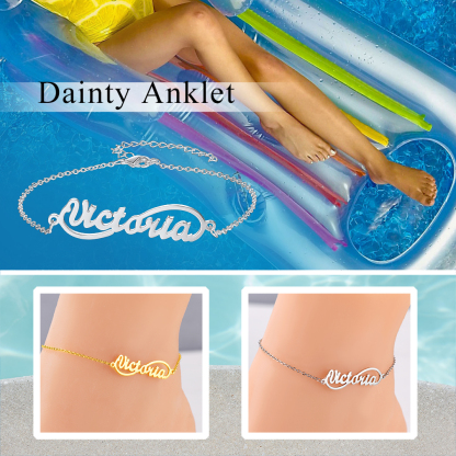 Bracelet de Cheville Infini Personnalisé