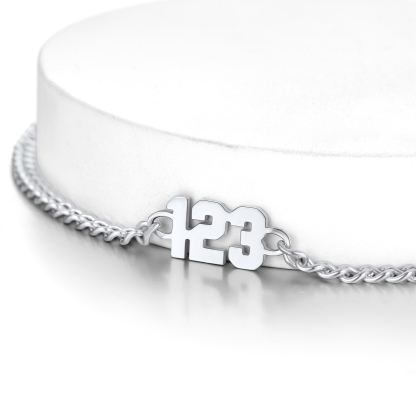 Bracelet de Cheville Personnalisable Prénom Gravé Pour Femme argenté