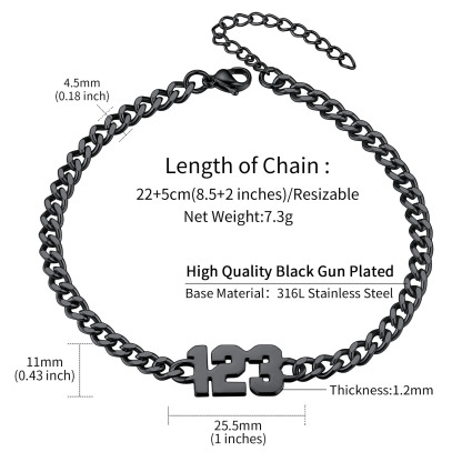 Bracelet de Cheville Femme  Personnalisable Prénom  taille