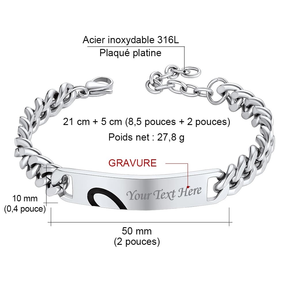 Bracelets Assortis Personnalisés taille