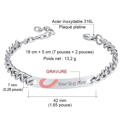 Bracelets Assortis Personnalisés pour femme taille