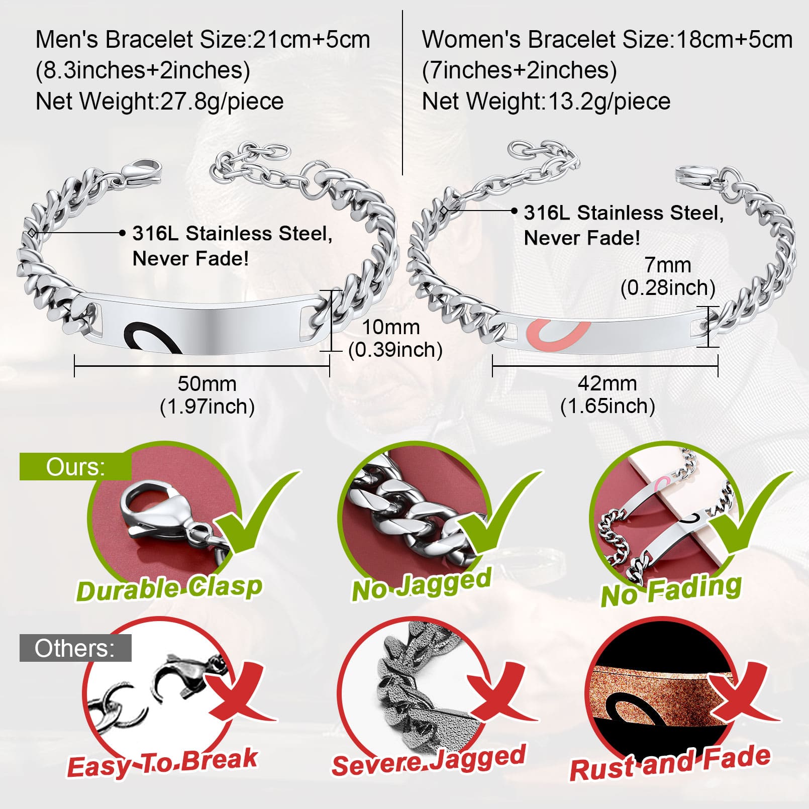 Bracelets Assortis Personnalisés  comparaison