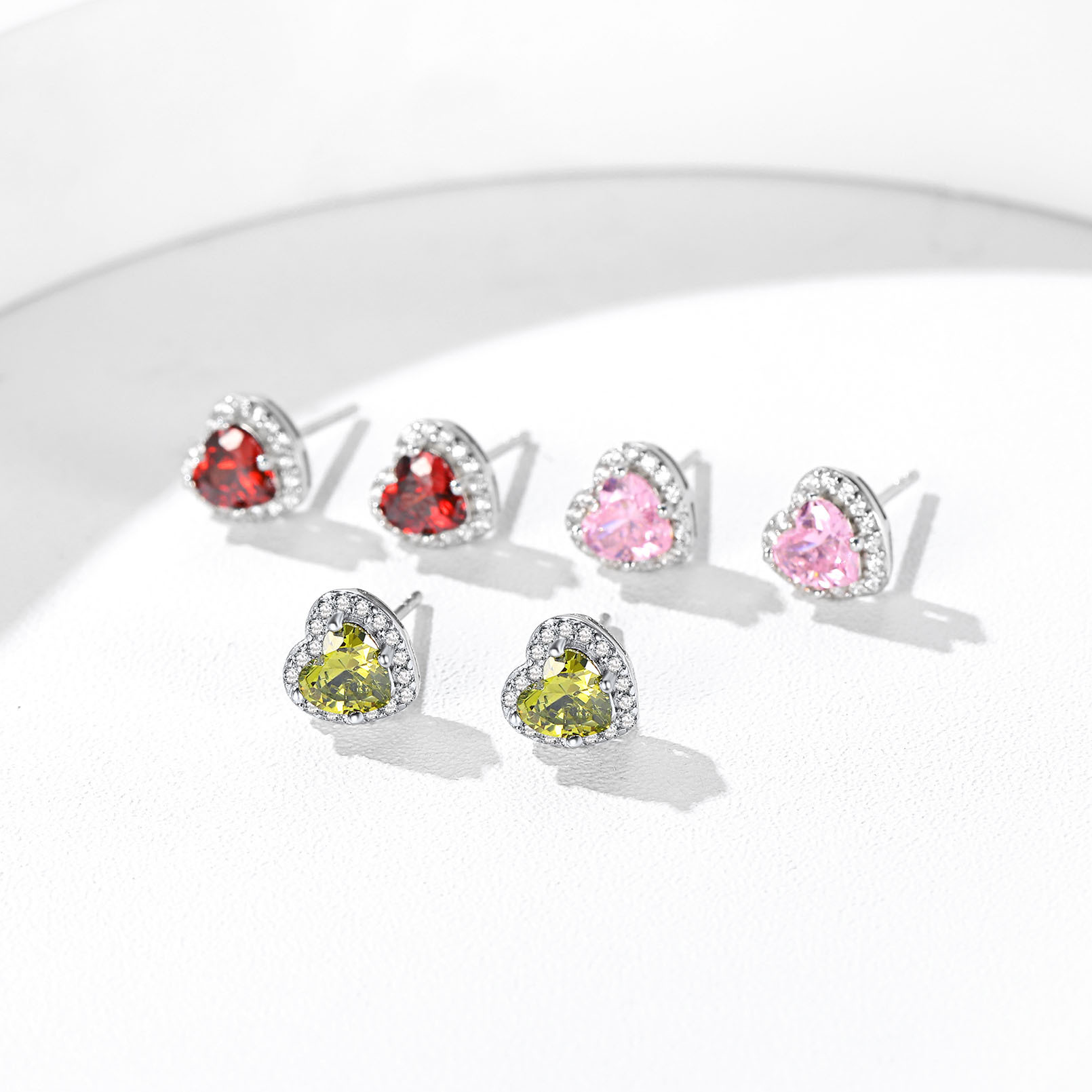 Clous Cœur avec Pierre de Naissance