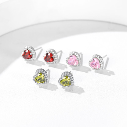 Clous Cœur avec Pierre de Naissance