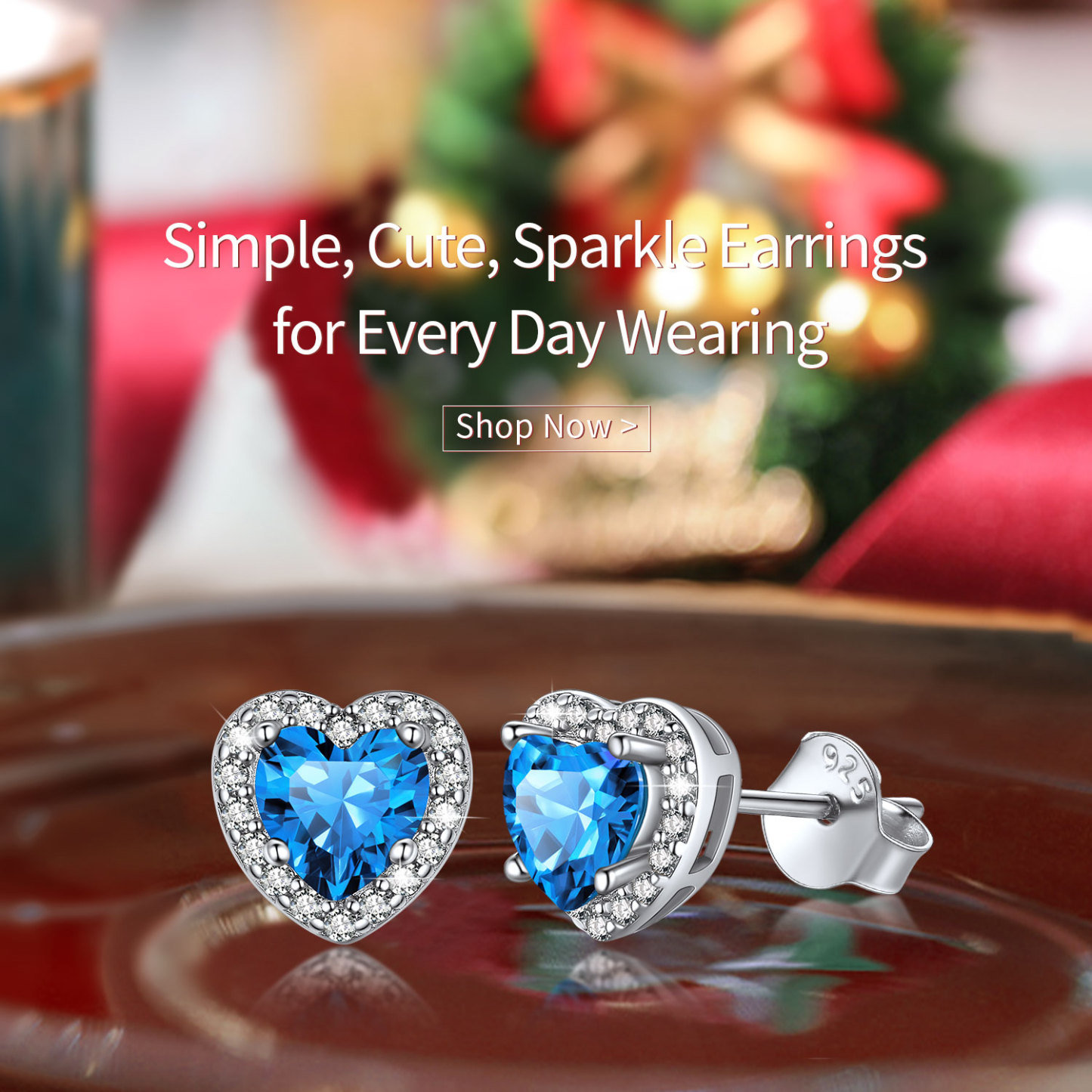 Clous Cœur en Argent Sterling 