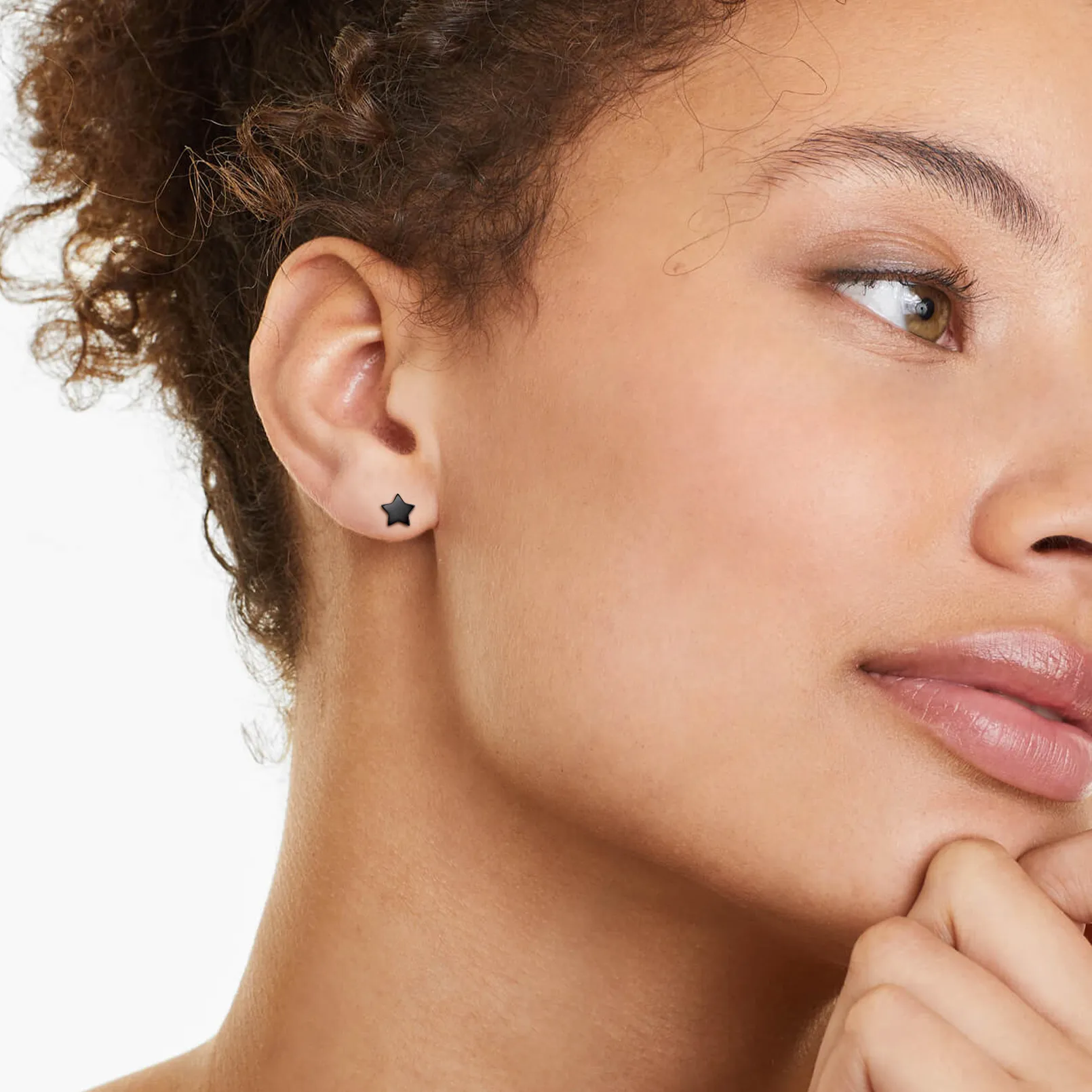 Boucles d'Oreilles Stud Étoile Personnalisées en Argent 925 pour Femmes