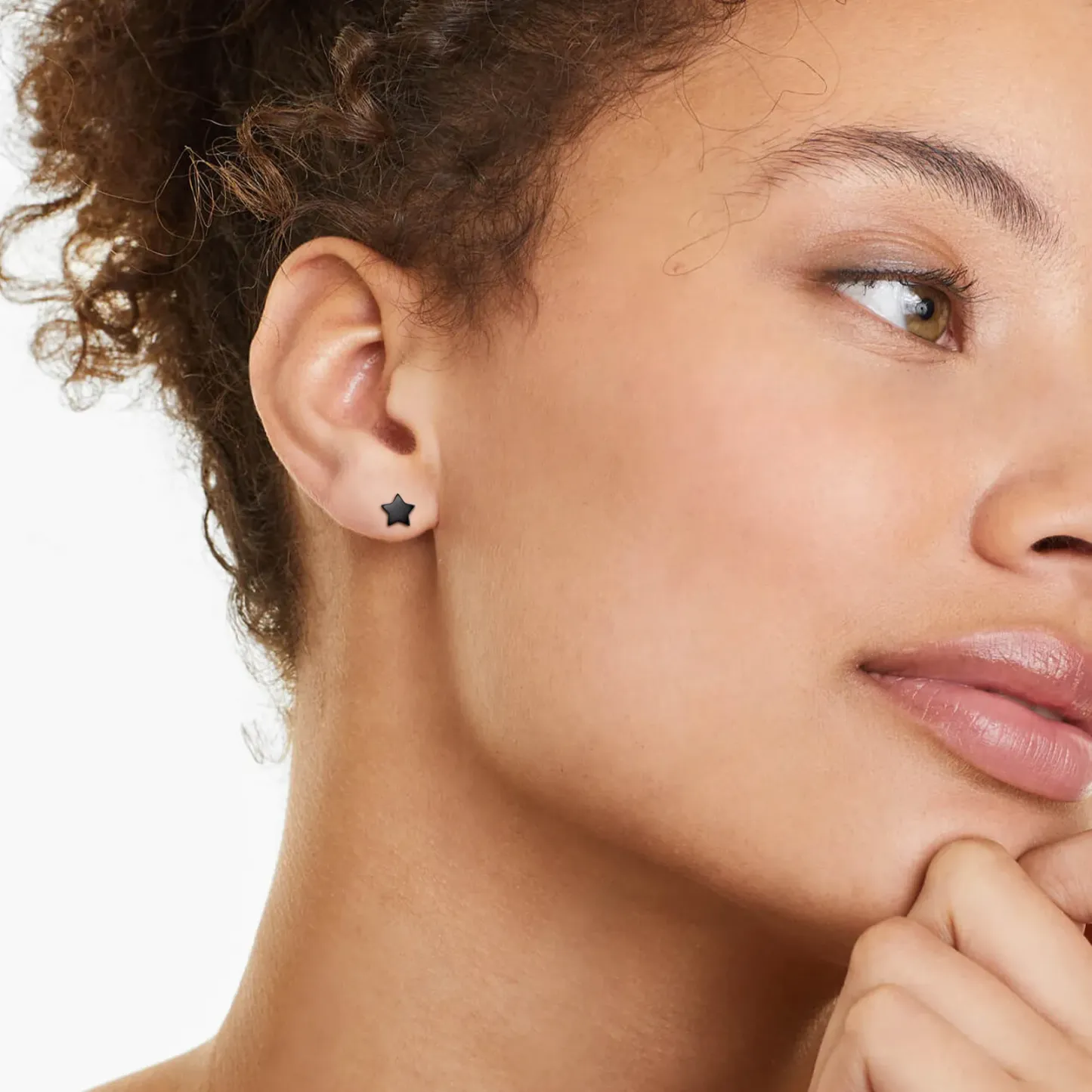 Boucles d'Oreilles Stud Étoile Personnalisées en Argent 925 pour Femmes