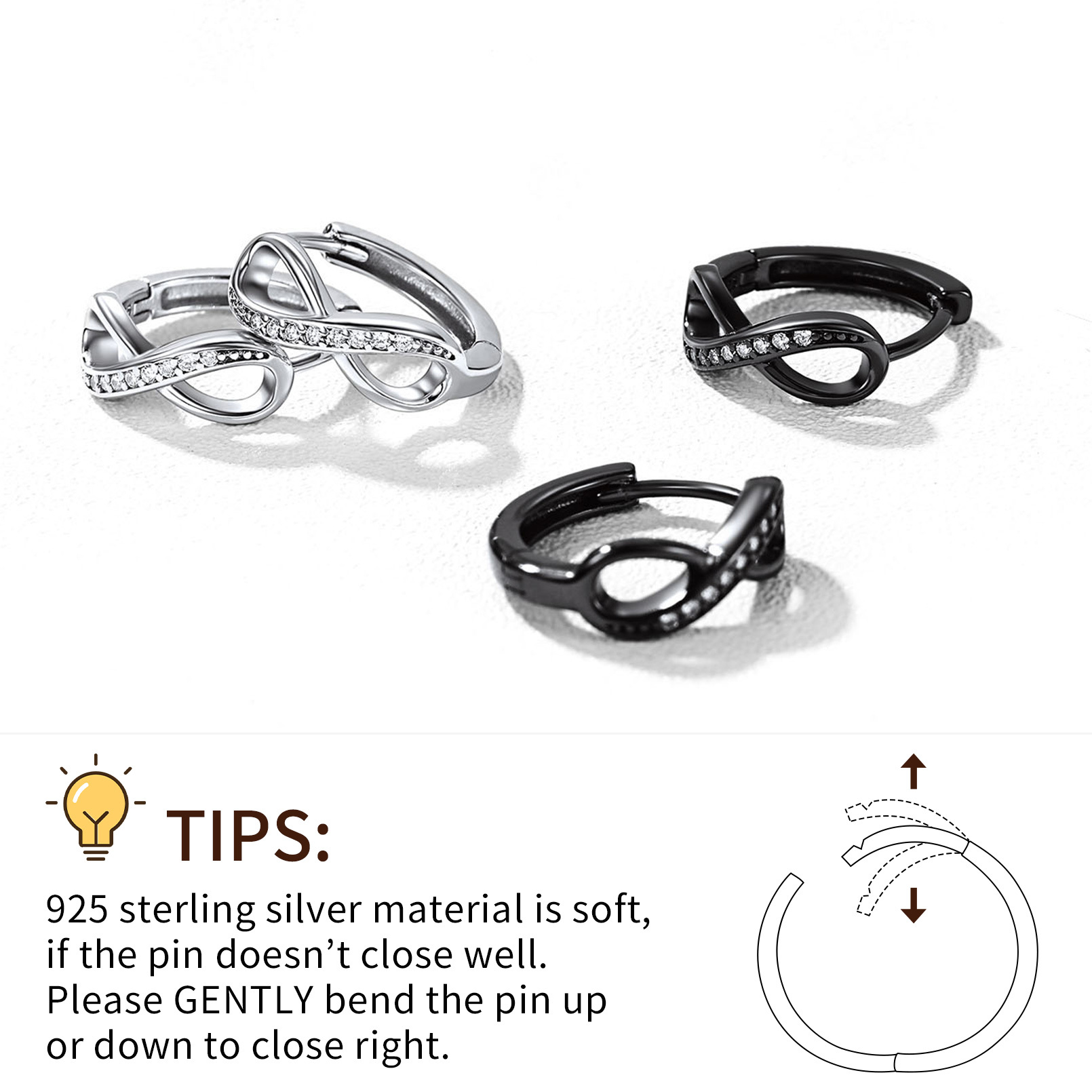 Créoles en Argent Sterling 925 pour Femme