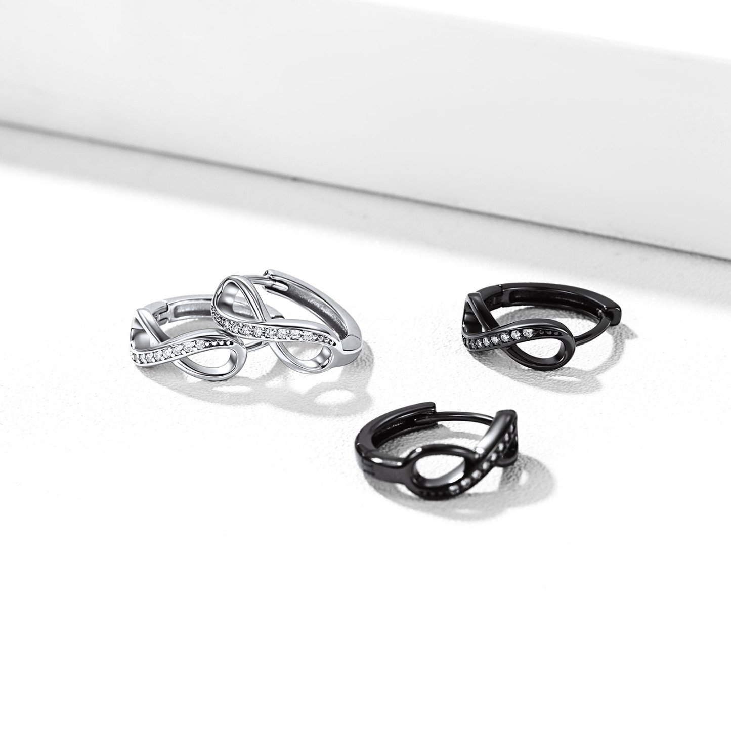 Créoles Collection Infini en Argent Sterling 925 pour Femme