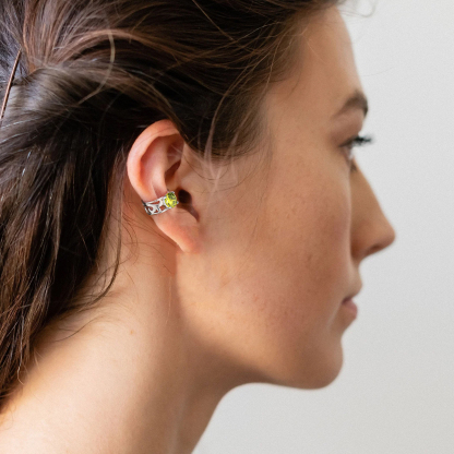 Boutons d’Oreilles Non Percées avec Pierre de Naissance Modèle