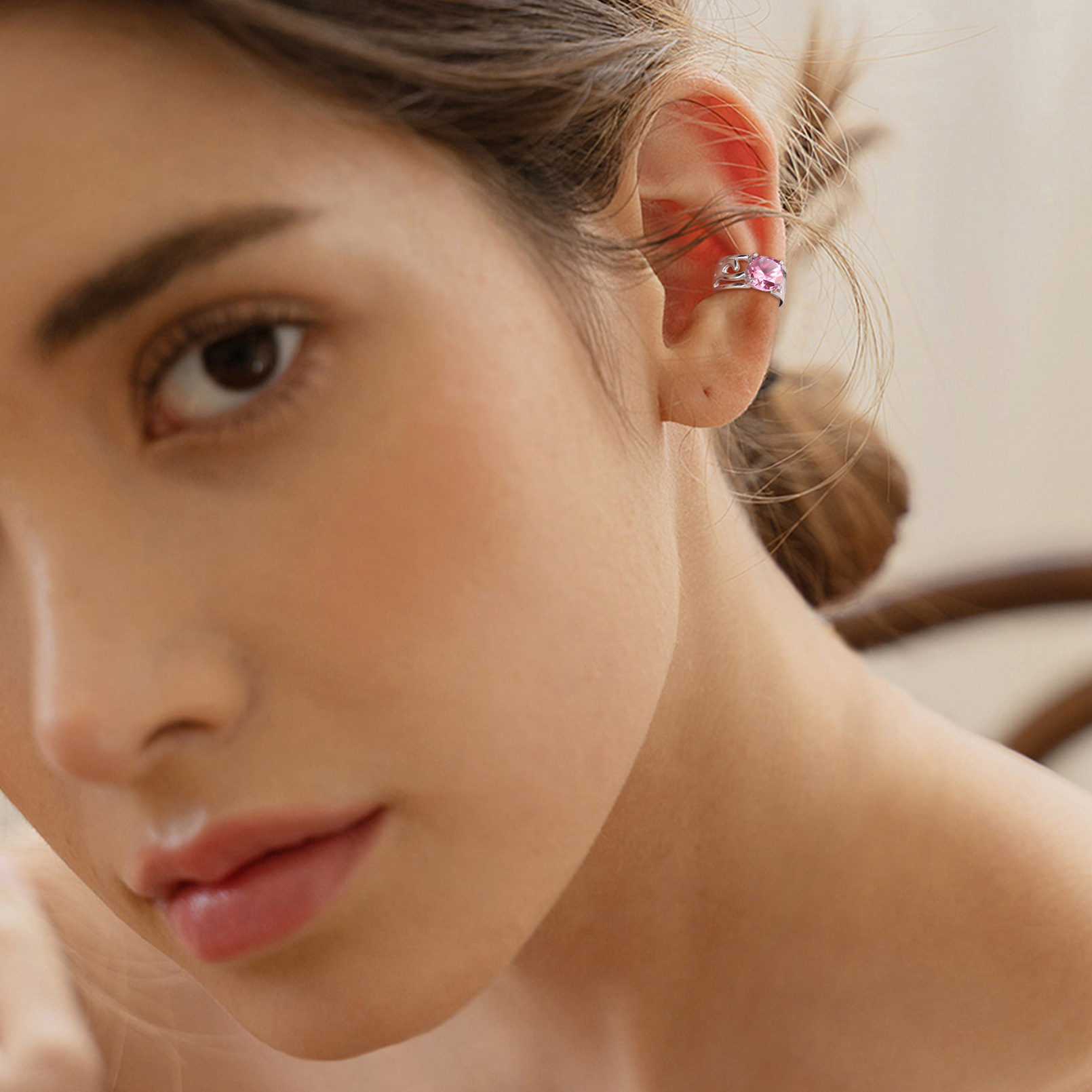 Boutons d’Oreilles avec Pierre de Naissance