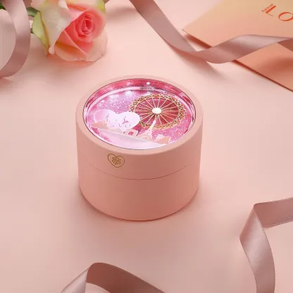 Boîte à Bijoux Éclatante en Forme de Grande Roue