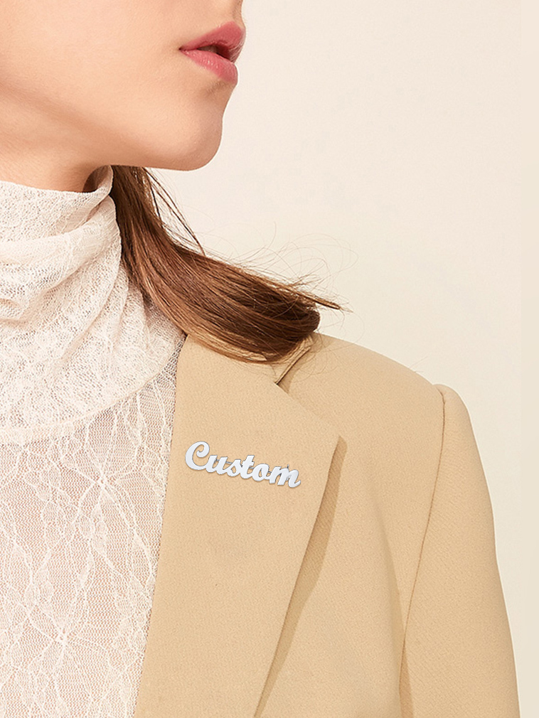 Broche Personnalisée en Acier Inoxydable  pour Femmes