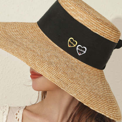 Broche Cœur Personnalisée avec Prénom et Pierre de Naissance Décoration