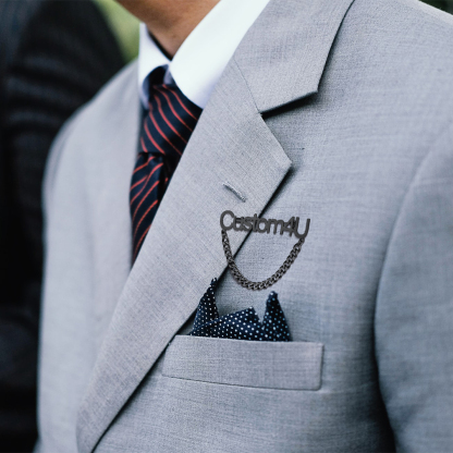 Broche Personnalisée en Acier Inoxydable pour Cadeaux Unique