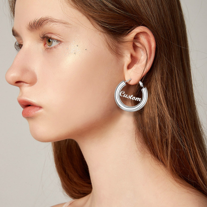 Boucles d'Oreilles Créoles Personnalisées