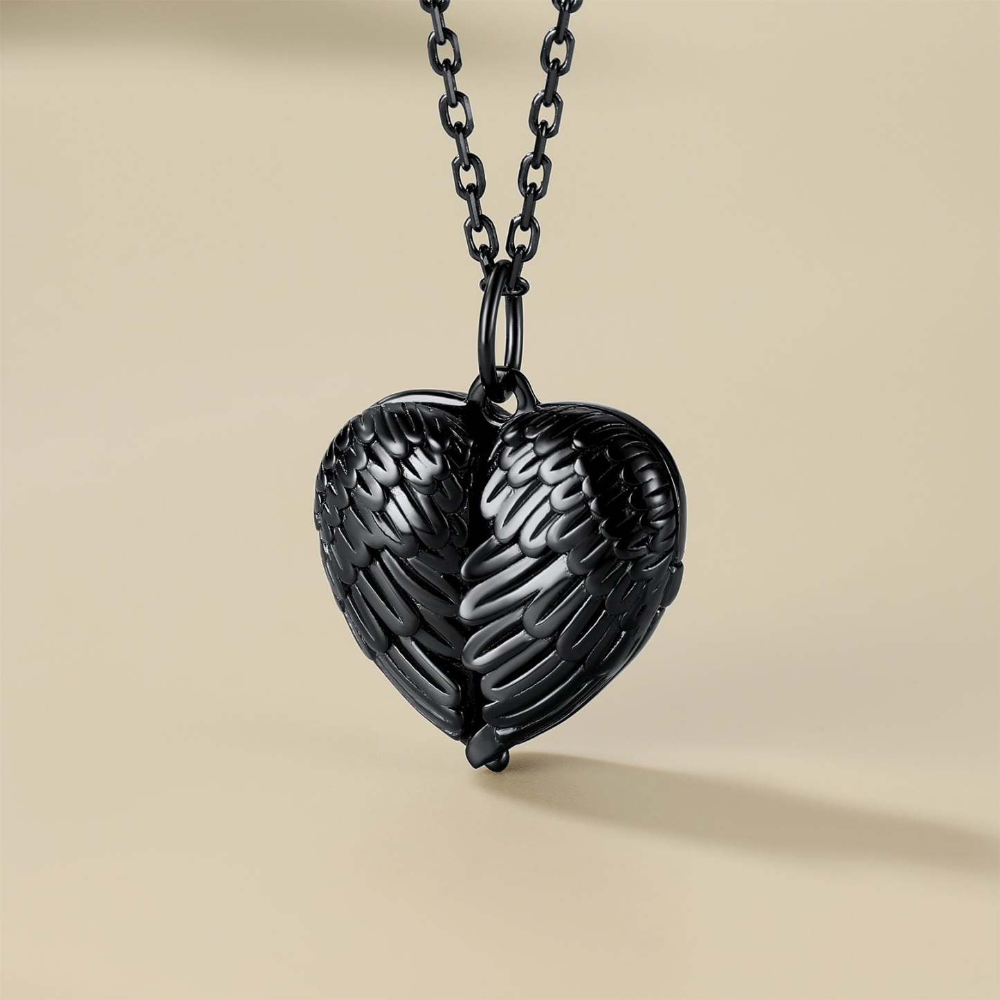 Collier Médaillon Ailes d'Ange avec Photo Personnalisée Modèle